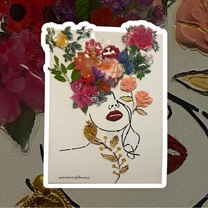 Floral Art Canvas with Vibrant Colors handmade